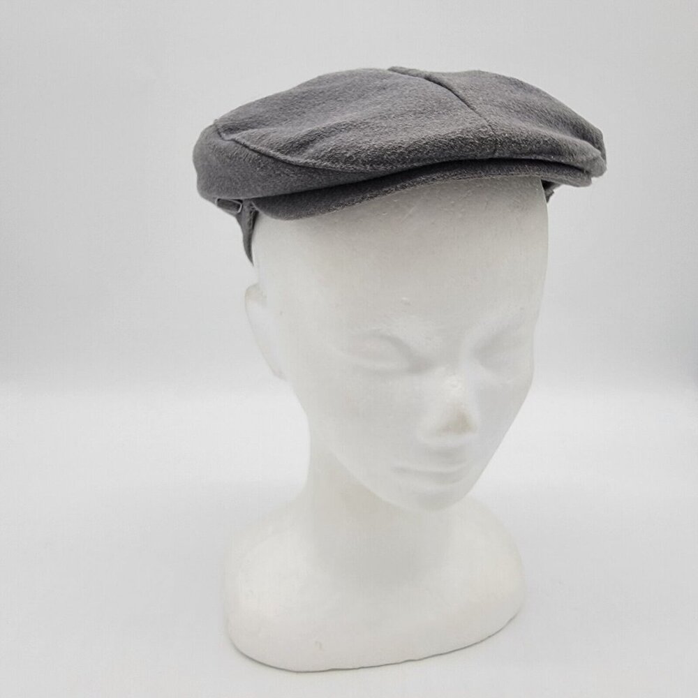 Janie & Jack Boy Unisex 6-8 Summer Newsboy Cap Hat Classic‎ Gray EUC
